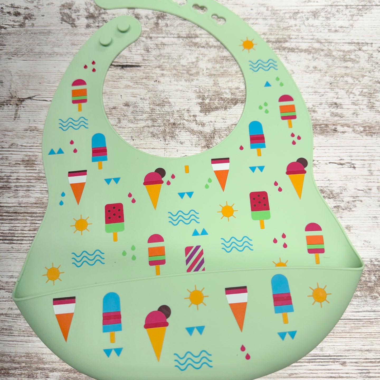 Silicone Bib | Green Summer